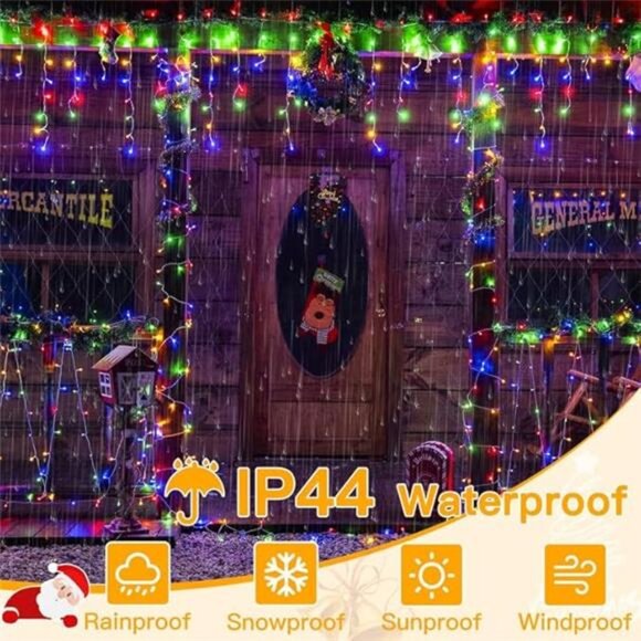 Lights for Outside 486LED 40FT, Multicolor Christmas Light Remote 8Modes Timers - Picture 5 of 7